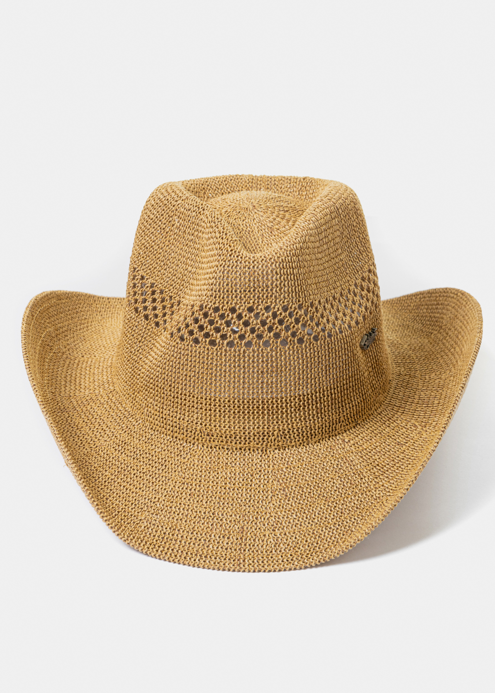 Brown Knitted Cowboy Hat